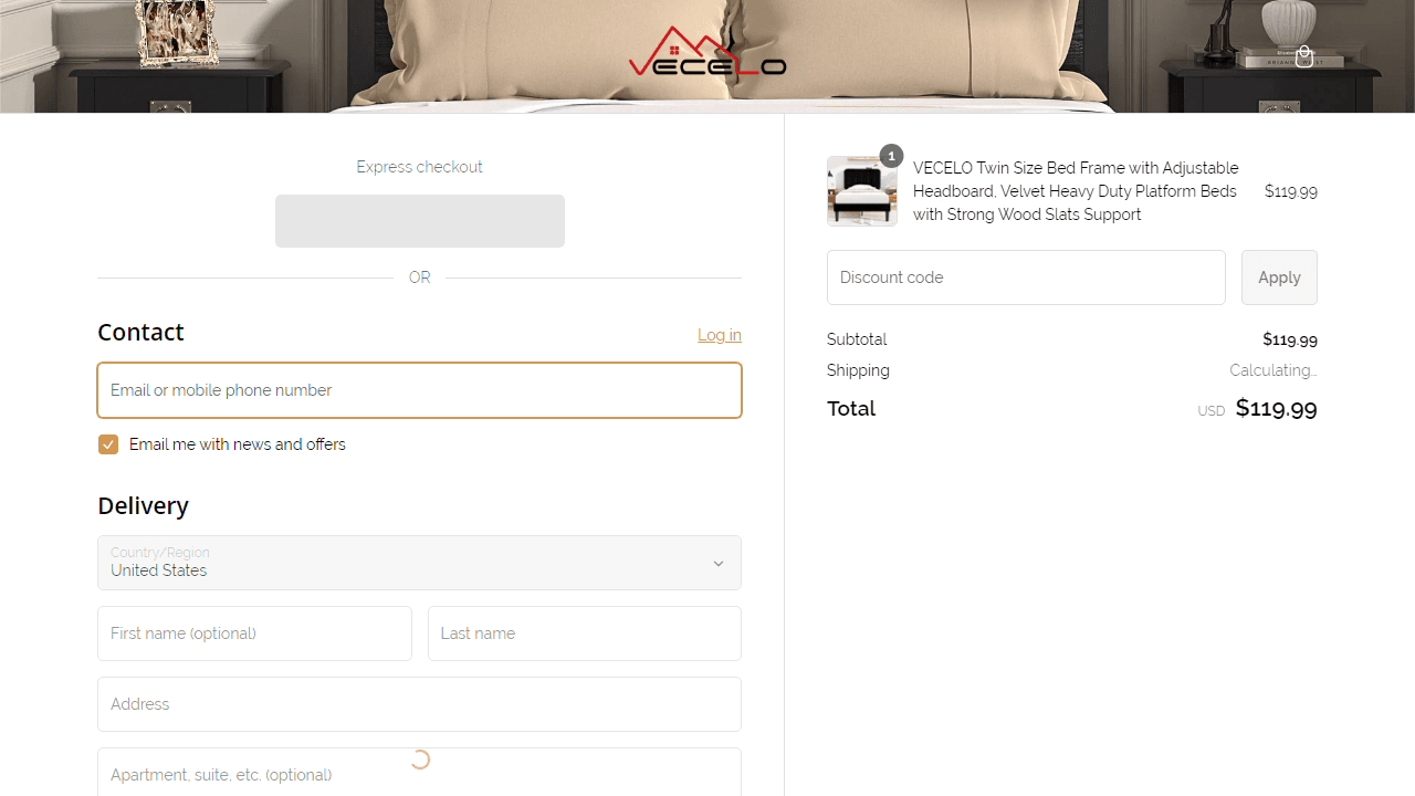 How to apply Vecelo coupon code